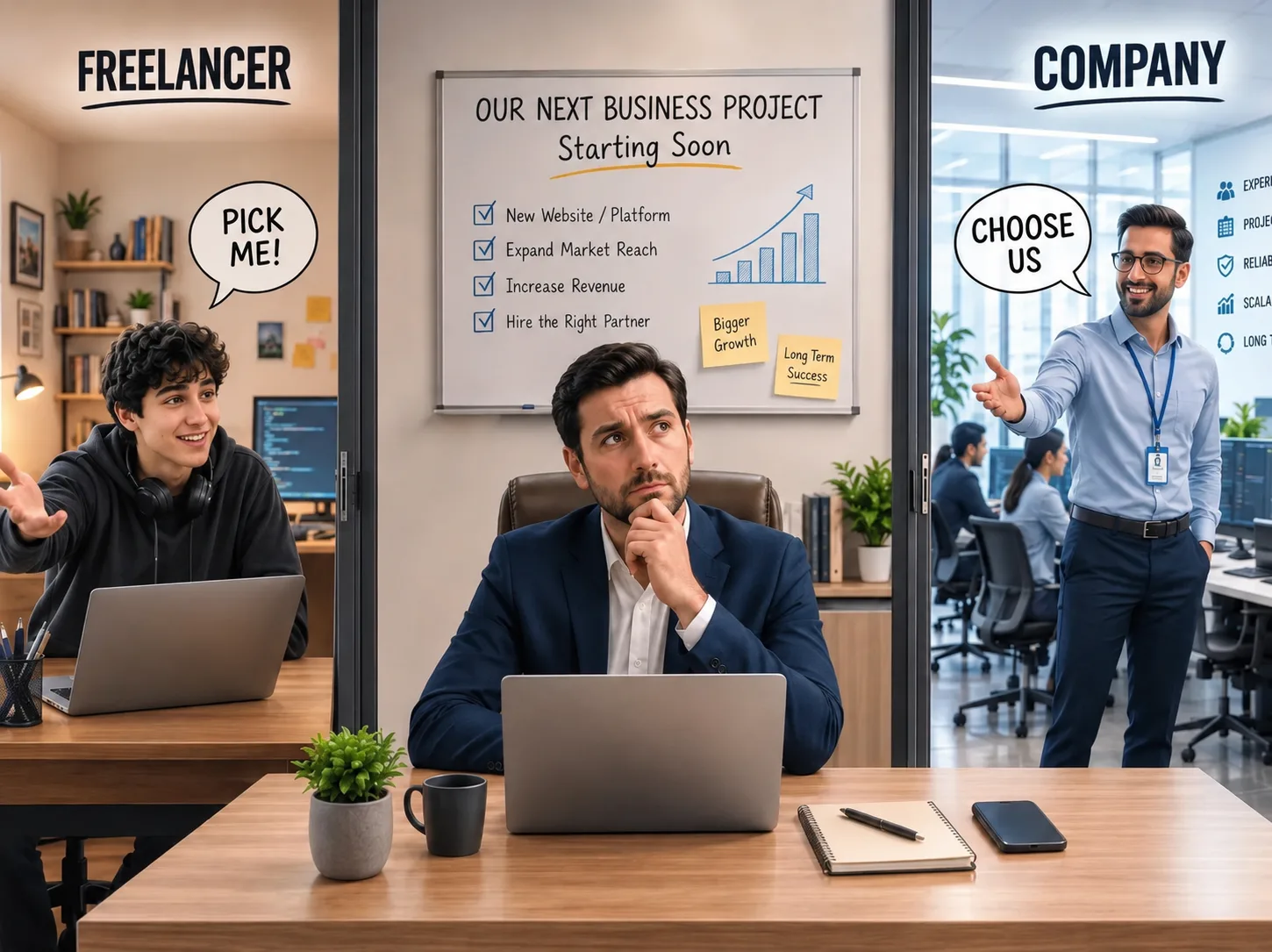 Freelancer or Company: Which Is the Smarter Choice for Businesses?